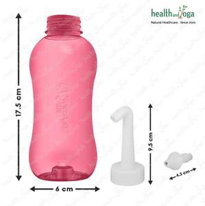 HealthAndYoga 300ml Neti Pot Squeeze botella a prueba de fugas suave al tacto apretar NETI secado rápido del proveedor de la India al mejor precio - Product Image 4