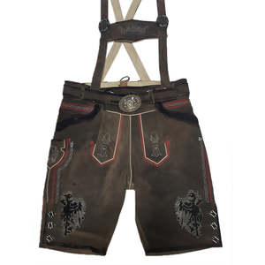 Pantalones Cortos Bávaros de Cuero Alemán para Hombre, Estilo Casual, Hasta la Rodilla - Product Image 5