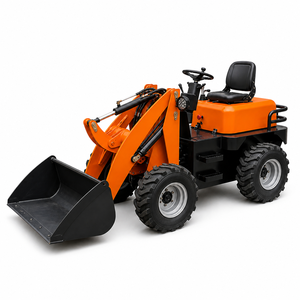 Chargeuse sur pneus compacte, mini-chargeuse frontale, opérateur assis, diesel 75KW, godet 56L, 4x4 pour travaux agricoles, construction et manutention de matériaux - Product Image 1