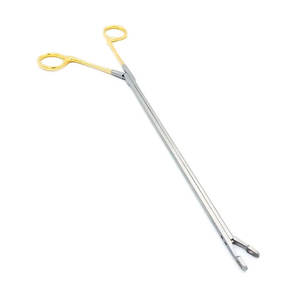 Fórceps de lengua curvada Fórceps quirúrgicos de 17cm Fórceps de sujeción de lengua de la mejor calidad de acero inoxidable - Product Image 4
