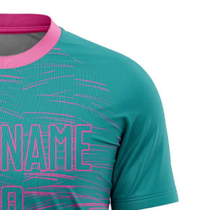 เสื้อฟุตบอลผ้าโพลีเอสเตอร์ออกแบบเอง2025ทีมของคุณมาใหม่ล่าสุด - Product Image 6