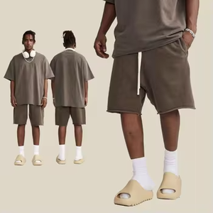 Venta al por mayor correr personalizado sudor corto peso pesado liso hombres algodón polar francés Terry pantalones cortos de sudor - Product Image 1