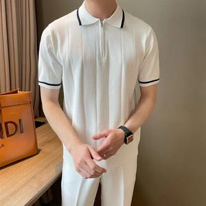 เสื้อโปโลแขนสั้นสำหรับผู้ชาย, เสื้อแฟชั่นคอปกแขนสั้นสำหรับฤดูร้อน2024 - Product Image 3