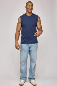 Débardeur décontracté pour homme, col rond classique, en coton, confortable pour tous les jours, idéal pour l'été, vente en gros à prix réduit - Product Image 4