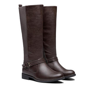 Botas de polo de primera calidad Botas largas para montar a caballo de cuero genuino Equipo ecuestre duradero cómodo Calzado de montar alto y elegante - Product Image 6