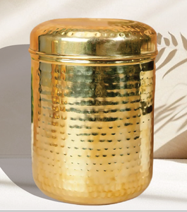 ชุดกระป๋องทองเหลืองสุดหรูพร้อมภาชนะเก็บของพรีเมียม3ชิ้นสำหรับห้องครัวดีไซน์แบบดั้งเดิม - Product Image 1