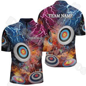 T-shirt de tir à l'arc en coton confortable pour homme avec imprimé de chasse à l'arc - Product Image 3