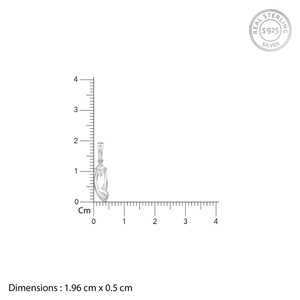 Colgante de plata elegante con cadena de eslabones, joyería de moda elegante, perfecto para mujeres, cumpleaños, aniversario, fiesta, regalo de boda - Product Image 6