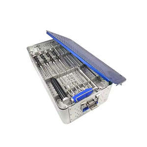 ชุดเครื่องมือผ่าตัดสัตวแพทย์ด้านศัลยกรรมกระดูกและข้อ  แบบใช้แรงดันด้วยมือ  ทำจากสแตนเลส  ชุดสกรูเพดิเคิล  ได้รับการรับรองมาตรฐาน CE สำหรับการผ่าตัด - Product Image 1