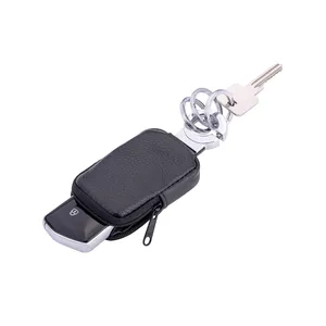 Portachiavi in Pelle Personalizzato con Tasca per Gadget, Accessorio Portachiavi Personalizzabile - Product Image 3