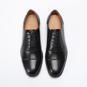 Zapatos de vestir clásicos de cuero genuino para hombre, de ancho amplio, estilo Oxford, perfectos para pies grandes y anchos, zapatos de trabajo para hombre. - Product Image 2