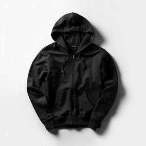 Sudadera con Capucha Negra Bordada para Invierno, Chaqueta de Forro Polar con Impresión Digital y Opciones de Marca Privada OEM/ODM - Product Image 6