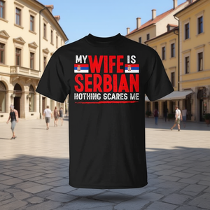 Mi esposa es serbia, nada me asusta, camiseta - Product Image 3
