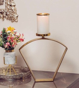Triangle Shape Metal Candle <b>Holder</b> Christmas Home Decoration <b>Candlestick</b> <b>Holders</b> High Quality Handmade Fancy Candle Mold - Product Image 2