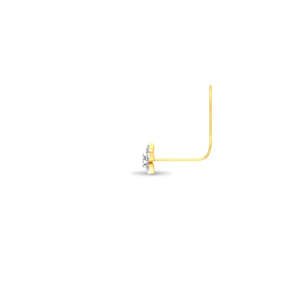 Gold Plated Stainless Steel Nose <b>Piercing</b> Jewelry with Zircon <b>Ball</b> for Kids - Product Image 4