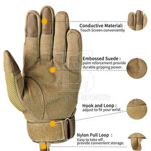 Vente en gros Gants tactiques tricotés grande taille Gants tactiques de sécurité au travail enduits de latex à vendre - Product Image 5