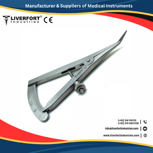 Calibrador Castroviejo de titanio, calibre de medición de Oftalmología recto extendido de 20mm, instrumentos de diagnóstico de acero inoxidable alemán CE - Product Image 4