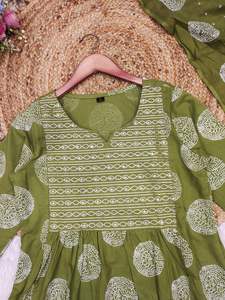 2023 nuevo diseño bordado indio Kurti mujer elegante Casual manga larga moda Salwar nuevo elegante Kurtis - Product Image 6