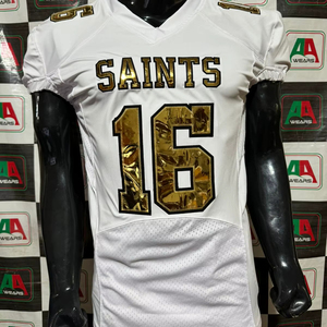 เสื้อเจอร์ซีย์แฟนฟุตบอลอเมริกันเสื้อผ้าทอลายทแยงปักผ้าลายทแยงสินค้าจริงโรงงานผลิตตามสั่ง - Product Image 1