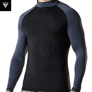 Camiseta de compresión (Rash Guard) Premium de Alta Calidad, Personalizable OEM, Unisex, de Secado Rápido, Transpirable, Antibacteriana, Manga Larga, Diseño MMA Disponible - Product Image 3