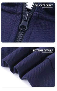 Sweat-shirt unisexe en coton oversize à col roulé avec fermeture éclair quart de tour Shinesia OEM pour le golf, en vente - Product Image 4