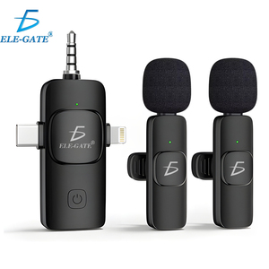 2.4G <b>Wireless</b> Lavalier <b>Microphone</b> with 3 Inputs (3.5mm Type C Lightning) Noise Reduction-<b>Microphone</b> and Accessories - Product Image 1