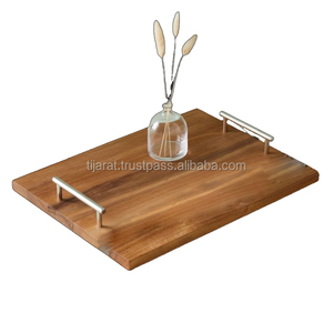 Bandeja para servir de madera Bandeja para servir frutas Bandeja para servir de madera de mango de alta calidad con un aspecto elegante - Product Image 2