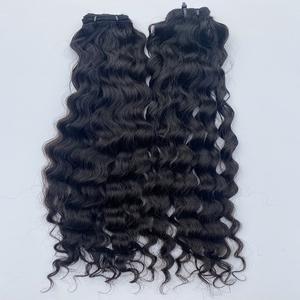 Extensiones de cabello brasileño Remy sin procesar, cabello humano virgen camboyano rizado crudo alineado con cutícula, de proveedores indios - Product Image 3