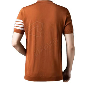 Breathable High Quality Men's for Shirts Knitted Custom Design Short Sleeve Summer Casual T-Shirts Customizable Sizes Logo OEM - Product Image 6