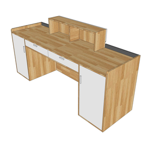 Mostrador de Recepción Moderno y Lujoso BLT68015 con Cajones Resistentes de Madera de Caucho para Clínica, Hotel, Salón de Belleza, Gimnasio, Escuela, Bar, Spa - Product Image 5