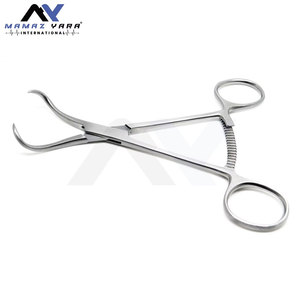 Pinzas Ortopédicas de Acero Inoxidable de 5.5 Pulgadas, Pinzas de Trinquete Largas, Curvas, Manuales, para Manipulación Ósea Quirúrgica, Instrumento Estándar-MOL - Product Image 4