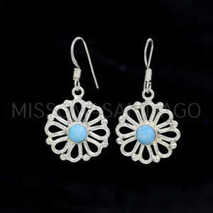 Wholesale Turquoise Gemstone <b>Fashion</b> <b>Chandelier</b> <b>Earrings</b> - Product Image 1