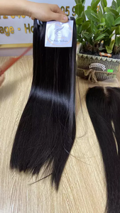 Venta caliente hueso recto Remy trama paquetes de cabello Color Natural vietnamita extensiones de cabello humano Dyable - Product Image 2