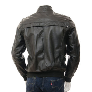 Chaqueta de cuero impermeable de peso pesado para hombre de la mejor calidad, ropa de calle de pieza fresca con servicio OEM/ODM, chaqueta de cuero para hombre - Product Image 2