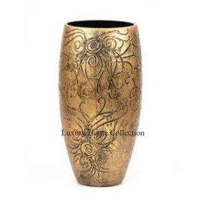 Home Decor Most Selling <b>Vase</b> <b>Set</b> of 2 Golden Shiny Color Hotel Flower Display <b>Vase</b> Material Aluminum Punctured Design - Product Image 5