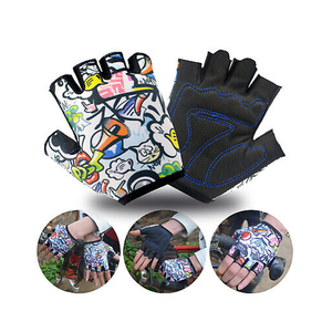 Guantes de ciclismo Hombre medio dedo deportes Fitness Mujer verano bicicleta al aire libre antideslizante Rocío dedo absorción de impacto transpirable - Product Image 3