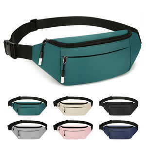 Riñonera ajustable de 1L para hombre y mujer para Yoga, deportes, bandolera, cierre de cremallera disponible en rojo para rosa y azul - Product Image 2