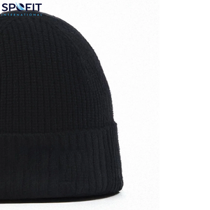 Gorro de Punto Unisex Otoño Invierno, Suave y Cálido, 100% Algodón, Color Sólido, Transpirable, Impermeable, Jacquard, para Viajes y Playa, 2025-2026 - Product Image 2