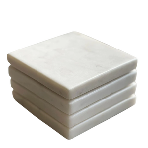 ถาดรองแก้วไม้หินอ่อนมีสไตล์ทรงสี่เหลี่ยมมีจุดยอดกลมสีน้ำตาลพร้อมแถบยาวที่ต้องการมากที่สุดราคาต่ำสำหรับโต๊ะอาหาร - Product Image 2