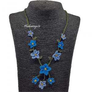 Mavilim Kolye <b>Fashion</b> <b>Necklace</b> with İğne Oyası - Product Image 1