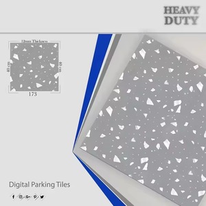 Vistaar Fournisseur direct 400x400mm Carreaux de sol de stationnement en porcelaine antidérapante 12mm/9mm d'épaisseur Design numérique extérieur - Product Image 4