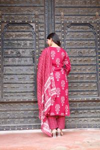New Trendy Traditional <b>Indian</b> Jaipuri Print Cotton Kurti Set with Embroidery <b>Ladies</b> <b>Kurta</b> <b>for</b> Summer Parties-Direct Jaipur India - Product Image 2