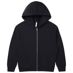 2025, venta al por mayor, sudaderas con capucha para hombre, sudadera informal de Color sólido para hombre, transpirable, diseño de logotipo personalizado, Sudadera con capucha con cremallera para hombre - Product Image 3