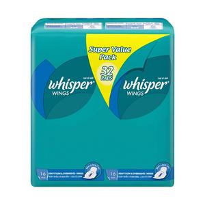 Whisper Clean Wear-almohadillas femeninas ultrafinas con alas, absorción pesada, 120 unidades (3 paquetes de 40) - Product Image 6