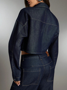 Nouvelle Arrivée 2026 – Vestes en Jean Décontractées pour Femme avec Fausse Fourrure, Personnalisables, Multi-Fourrures, Bleues, à Prix Abordable - Product Image 4