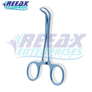 REEAX ENTERPRISES Blue Stainless Steel Surgical Forceps Backhaus Clamps for Grasping Essential Instrument for Surgeons - Product Image 3