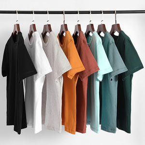 เสื้อยืดสำหรับผู้ชายเสื้อยืดแขนสั้นคอกลมทรงหลวมผ้าฝ้ายพรีเมี่ยมสีสดใสระบายอากาศได้ดีและต่อต้านริ้วรอย - Product Image 6