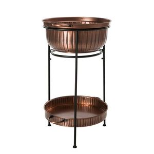 Hot Selling Portable Metal Silver Ice <b>Bucket</b> Wine Cooler <b>with</b> Black <b>Stand</b> for Beer <b>Bucket</b> for Party Wedding Decors Wholesale - Product Image 5