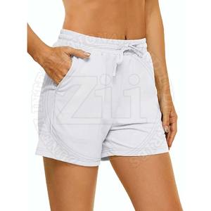 Shorts Casuales de Mujer de Alta Calidad, Transpirables y Ecológicos, con Cordón, Logotipo Personalizado, Color Sólido, Estilo Veraniego, Secado Rápido - Product Image 2