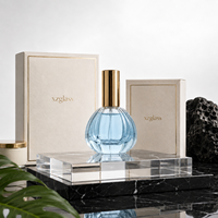 Vente en gros de flacons de parfum en verre transparents élégants et luxueux en forme de citrouille de 15 ml avec couvercle et vaporisateur, possibilité d'imprimer un logo